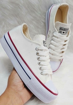 Converse Lona Plataforma Blanco - comprar online
