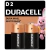 PILHA ALCALINA D2 COM 2 UNIDADES - DURACELL
