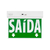 Sinalização Saída SLIM DUPLA FACE VERDE com Adesivo e Seletor 24x18 COD 38529 - SEGURIMAX