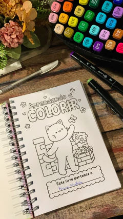 Caderno Aprendendo a Colorir na internet