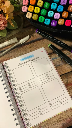 Caderno Aprendendo a Colorir na internet