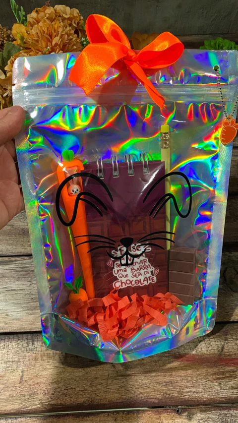 Kit Papelaria Divertida Chocolate e Cenoura - comprar online