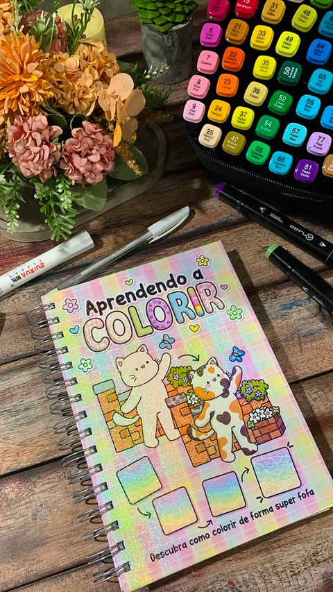 Caderno Aprendendo a Colorir - comprar online