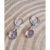 Brinco de argola ponta de cristal - Iluminação - Cristais Talismã