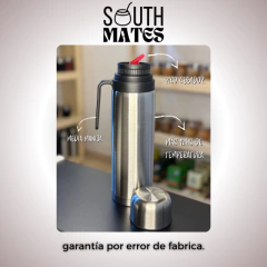 Termo Media Manija Plateado de Acero Inoxidable 1.1L en internet