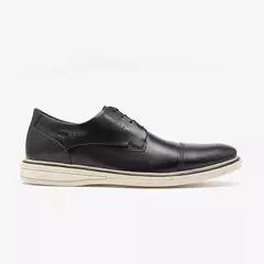 Sapato de Couro Metropolitan Bay Preto Cadarço DEMOCRATA - comprar online