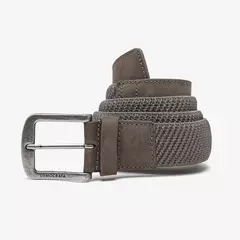 CINTO MASC. TECIDO C/ DETALHES EM COURO - SMOKE - comprar online