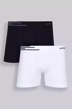 CUECA KIT2 MICROFIBRA BOXER LUPO