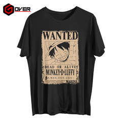 Remera Premium Luffy Wanted - One Piece