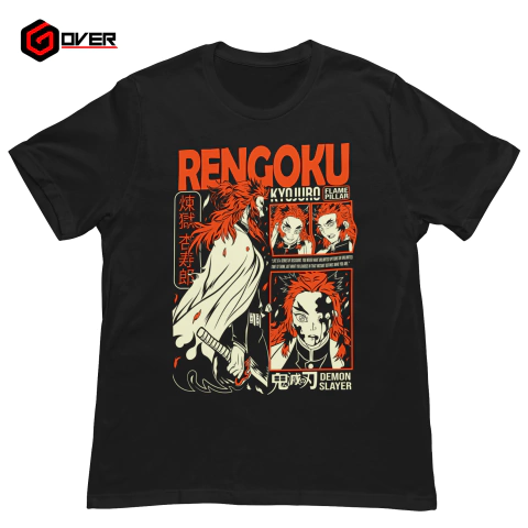 Remera Premium Rengoku - Demon Slayer