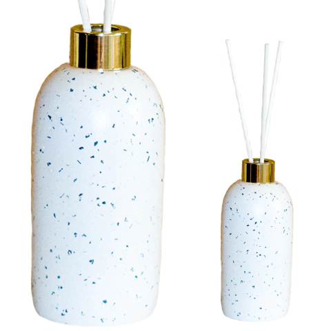 Aromatizador Arredondado Artesanal De Cimento Com Granilite