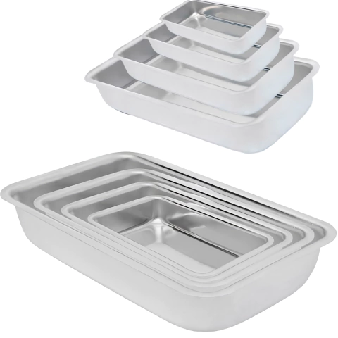 Jogo Com 4 Formas Assadeira Altas Tamanho 0 1 2 3 Alumínio