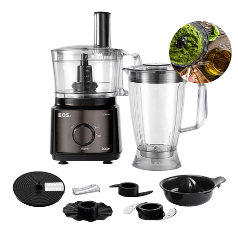 Multiprocessador de Alimentos EOS 7 em 1 Inox All Black