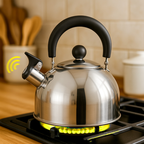 Chaleira Com Apito Em Aço Inoxidável Capacidade De 2 Litros