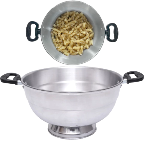 Escorredor De Massa Macarrão Legumes alumínio reforçado N20