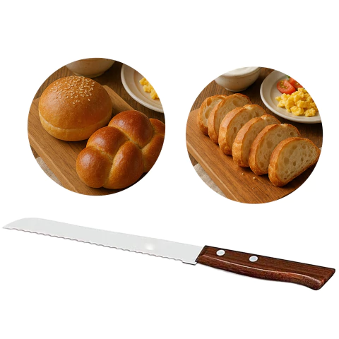 Faca Wood Para Pão Com 8 Polegadas