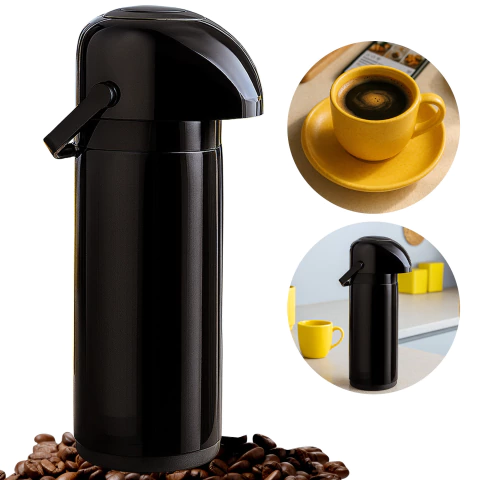 Multitudo Casa Garrafa Térmica De Pressão 1 Litro Café Chá