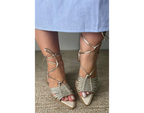 Sandália Alicia - Ouro Light - comprar online