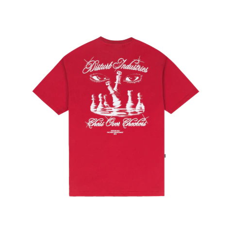 CAMISETA DISTURB CHESS OVER CHECKERS RED - comprar online