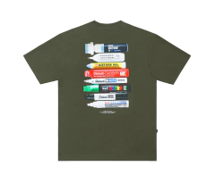 CAMISETA DISTURB ESSENTIAL MARKERS DARK GREEN