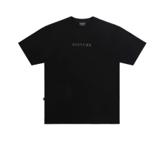 CAMISETA DISTURB FADE LOGO BLACK