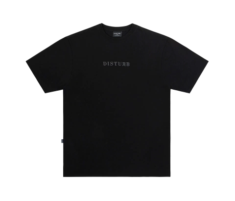 CAMISETA DISTURB FADE LOGO BLACK