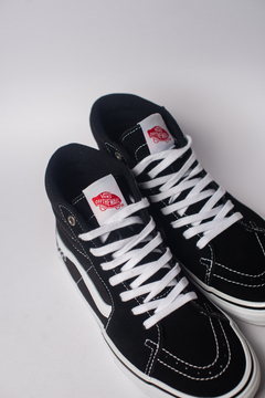 TÊNIS VANS SKATE SK8-HI BLACK WHITE - loja online