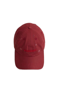 BONE QUADRO ASSISTANT DAD HAT FIRED BRICK VERMELHO na internet