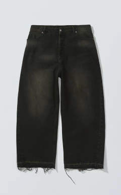 CALÇA JEANS QUADRO BAGGY SIDE DART DENIM ACID PRETO - comprar online