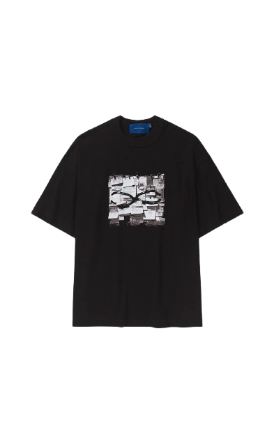 CAMISETA BOXY QUADRO NOTES PRETO - comprar online