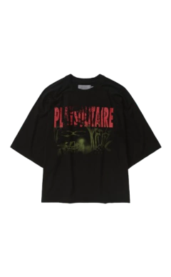 CAMISETA OVER QUADRO PIQUET PLAYSOLITAIRE RAGLAN PRETO - comprar online