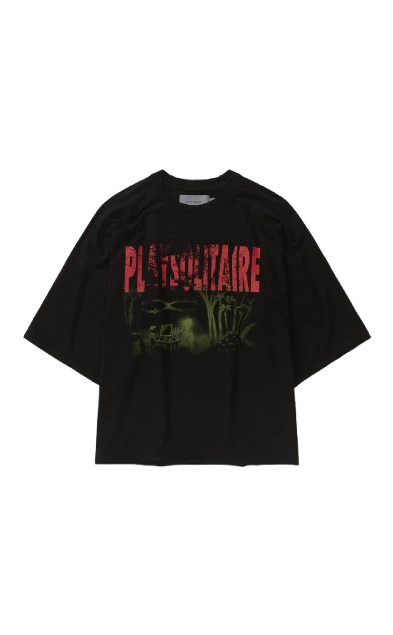 CAMISETA OVER QUADRO PIQUET PLAYSOLITAIRE RAGLAN PRETO - comprar online