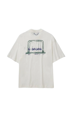 CAMISETA BOXY QUADRO CRADLE OFF WHITE na internet
