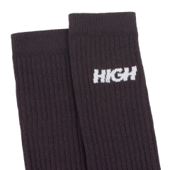 MEIA HIGH LOGO BROWN - comprar online