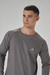 Remera Hombre Manga Larga Caldén Gris Toro - Argentina Todo Terreno