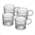 Conjunto 4 Xícaras de vidro Balls Pearl 100ml na internet