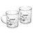 Cj 2 Canecas De Vidro Frase Te Amo Tanto Quanto Café 220Ml