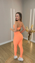 Conjunto Onça Fit Básico - Laranja na internet