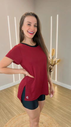 BLUSA DRY-FIT Marsala