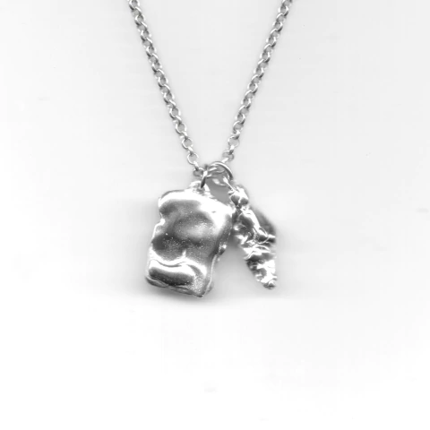 COLLAR LUMINAR PLATA - comprar online