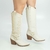 Imagem do Estrela - Bota Texana com Aplicações Off White