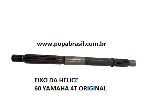 Eixo da Helice yamaha 40/60 hp 4t original cod 63d-45611-00