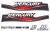 Adesivo Para Motor de Popa Mercury 25 Seapro Faixa Vermelha