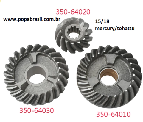 kit de engrenagens para mercury/Tohatsu , 9.9HP 15HP 18HP, 2 tempos japones