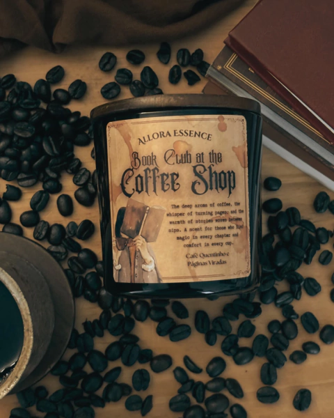 Book Club at the Coffee Shop | Vela 190g - comprar online