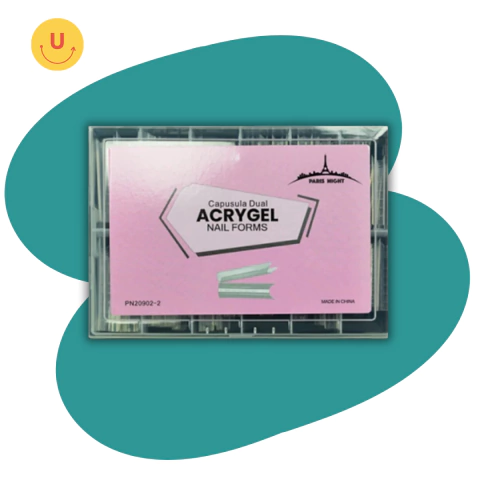 CAPSULA DUAL ACRYGEL PARIS NIGHT - GRUESA RECTA SET CHICO 120 uni