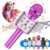 Microfone Sem Fio Bluetooth Karaokê Luz Led Festas WS-858 / KA-1003 - loja online