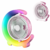 Ventilador Portátil Recarregável de Mesa Iluminação LED RGB Circulating Fan Hmaston F11 - BelleMarc Digital