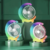 Imagem do Ventilador Portátil Recarregável de Mesa Iluminação LED RGB Circulating Fan Hmaston F11
