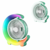 Ventilador Portátil Recarregável de Mesa Iluminação LED RGB Circulating Fan Hmaston F11 na internet